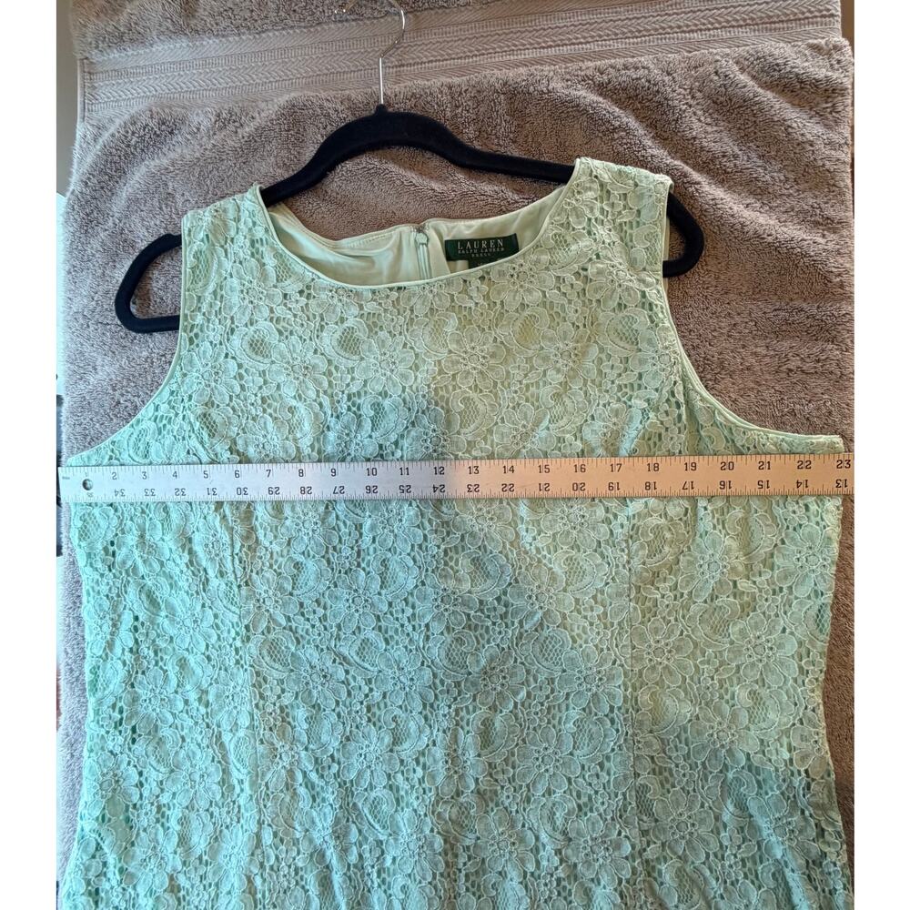 Ralph Lauren Plus Size Cocktail Dress Elegant Garden Party Slimming Flattering - Picture 5 of 8